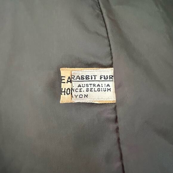 Vintage Patchwork Rabbit Fur Coat Size Medium - Picture 13 of 15